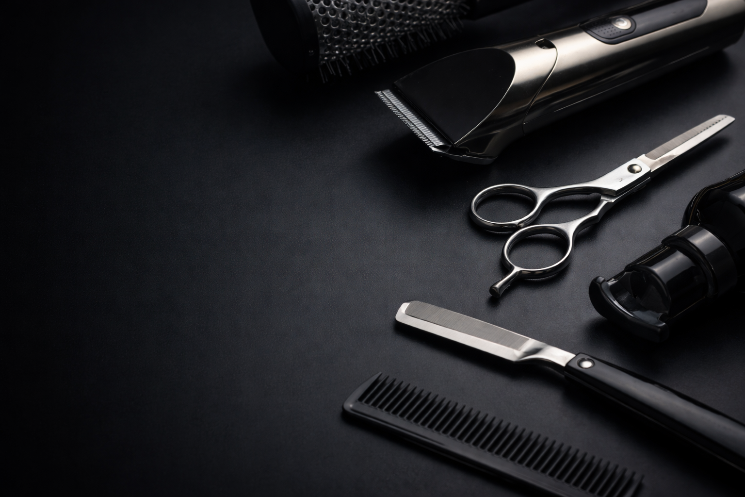 Interior elegante de barbearia premium